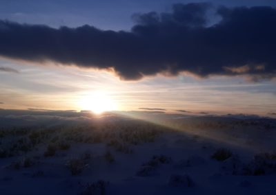 Sunset With Snow at Thacker Pass